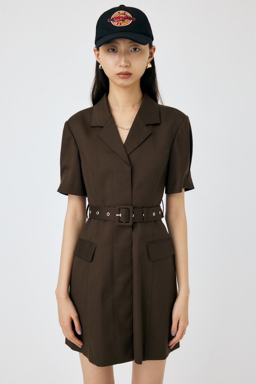MOUSSY「BELTED BLAZER ミニドレス」|ワンピース|