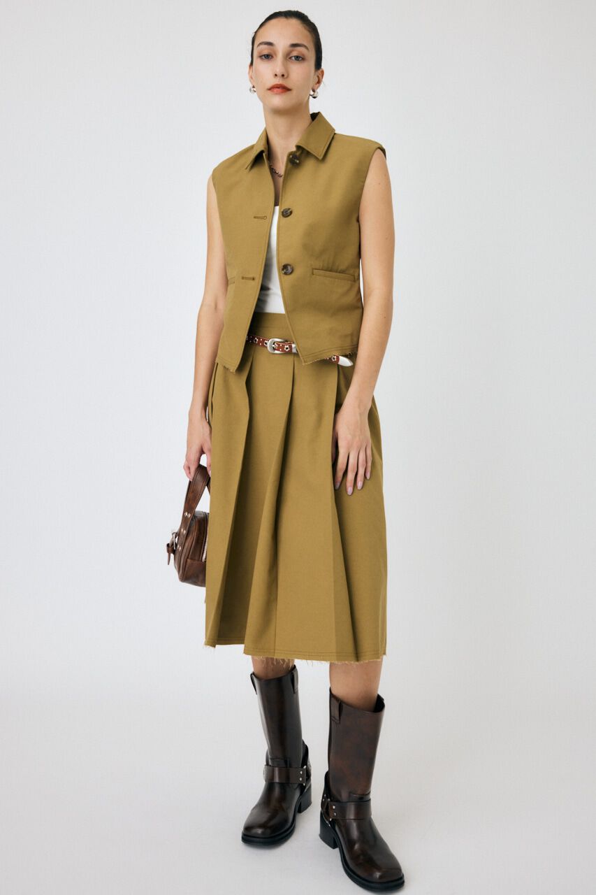 MOUSSY「PLEATS ミディタックスカート」|スカート|