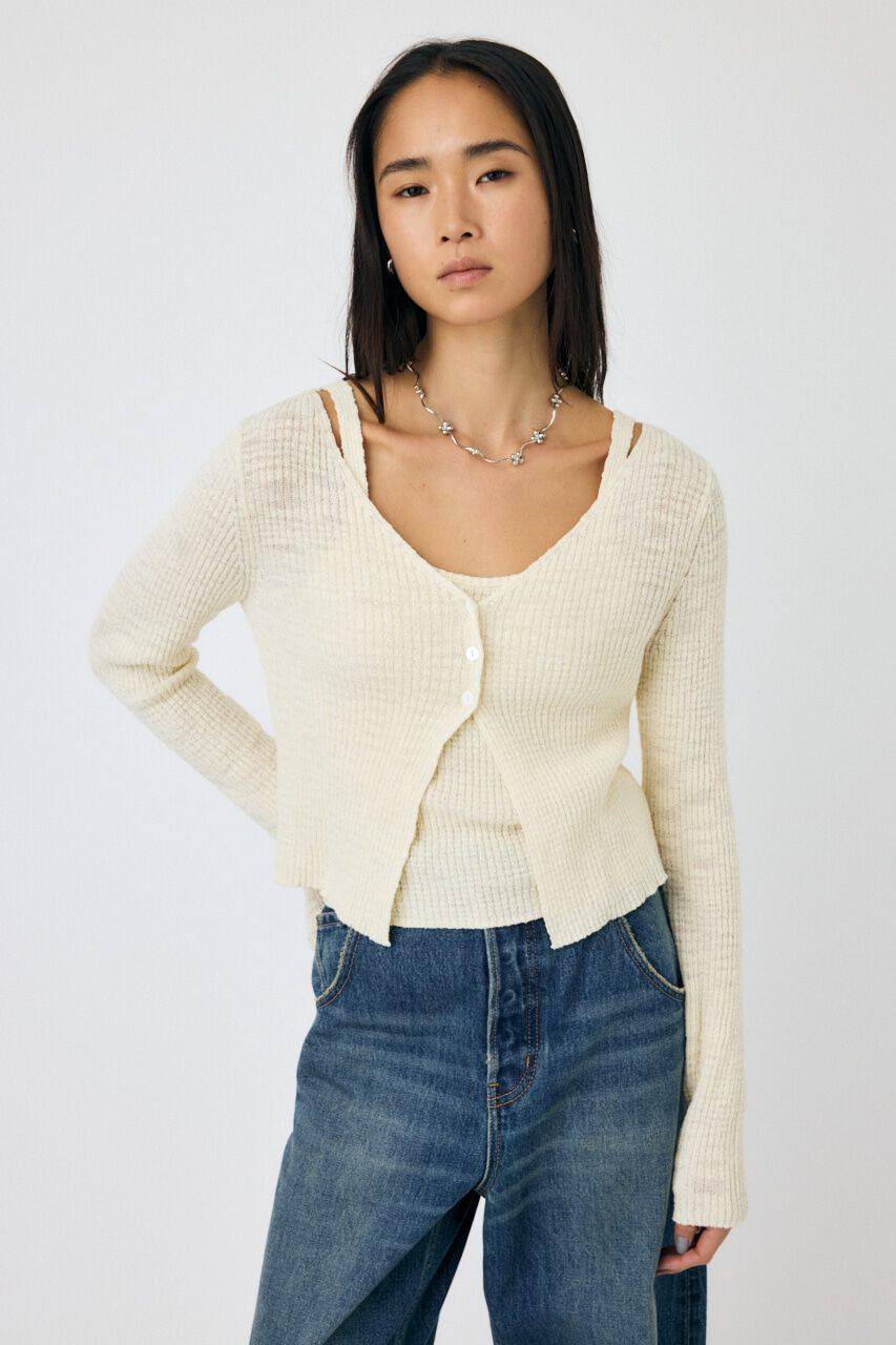 MOUSSY「SLUB KNIT アンサンブル」|ニット・セーター|IVOY3
