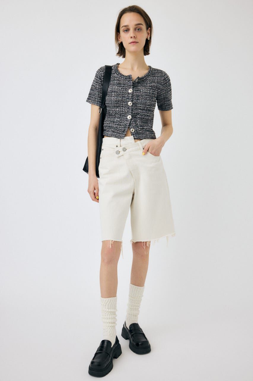 MOUSSY「TWEED LIKE トップス」|Tシャツ・カットソー|