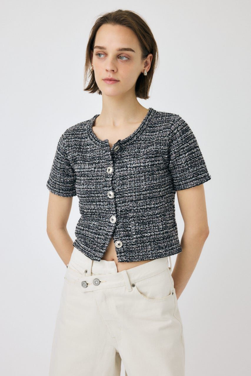 MOUSSY「TWEED LIKE トップス」|Tシャツ・カットソー|