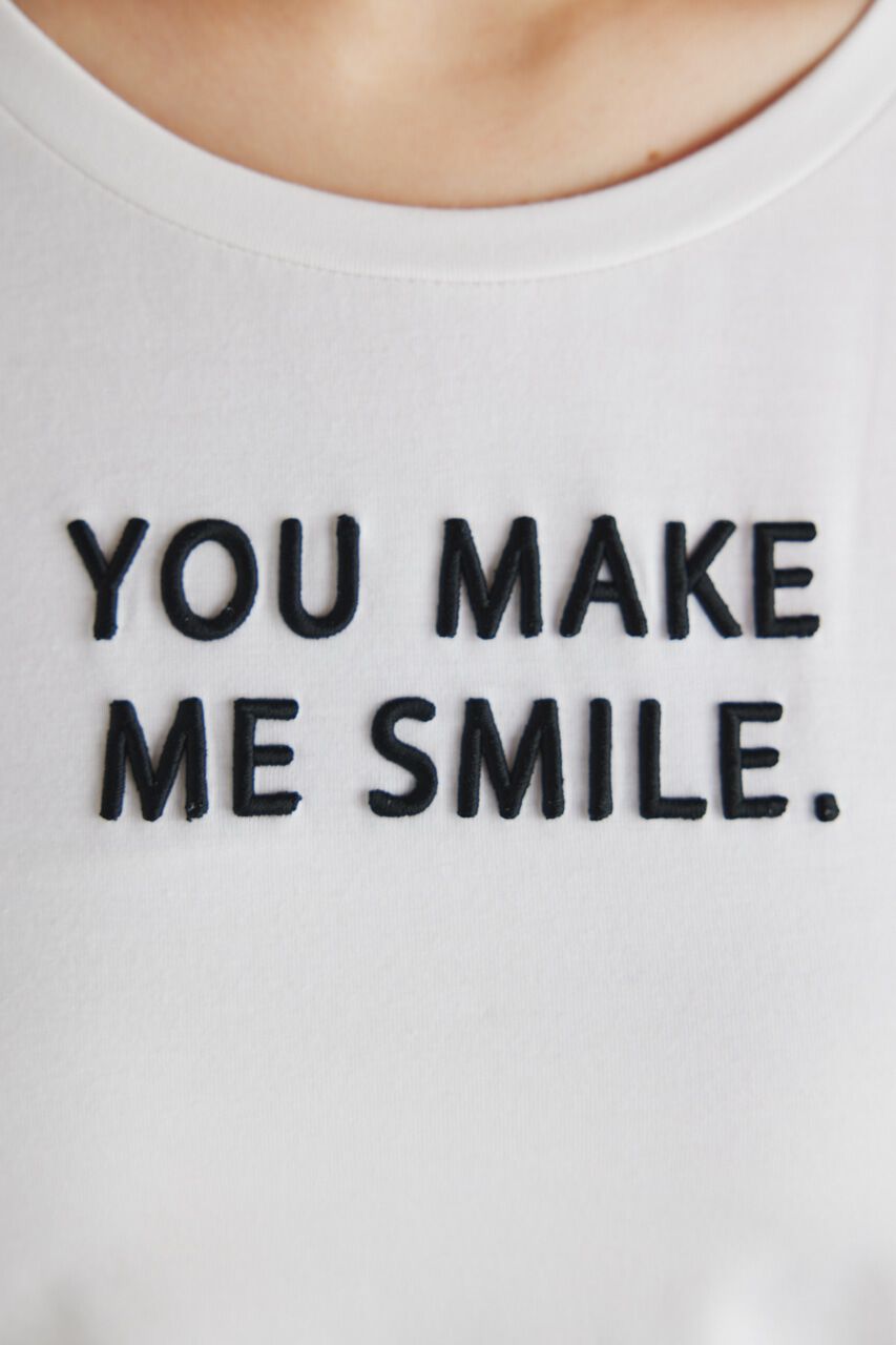 rienda「ギャザースリーブロゴロンT」|Tシャツ・カットソー|