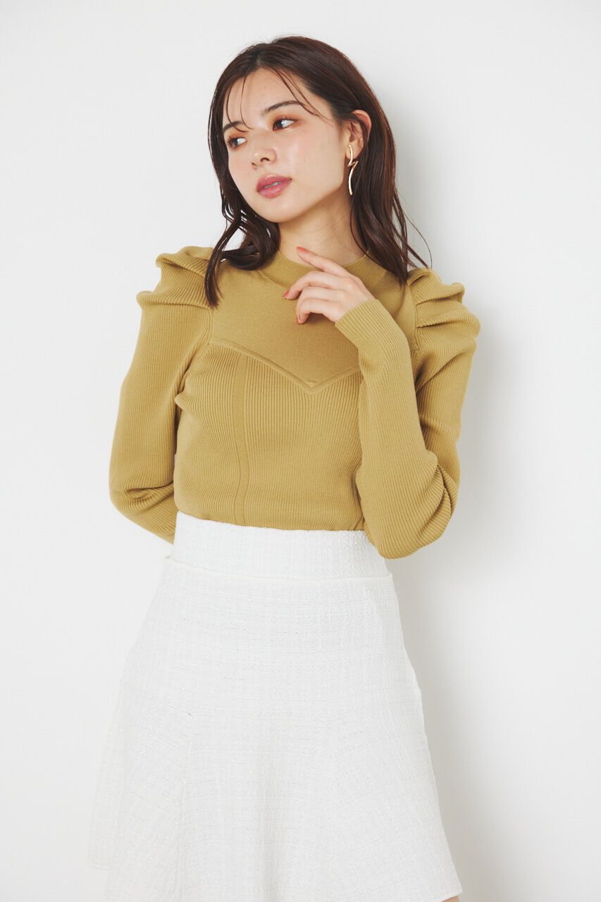 rienda「knitツイードマーメイドHW ミニSK」|スカート|