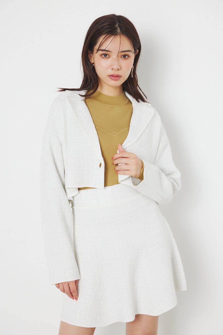 rienda「knitツイードマーメイドHW ミニSK」|スカート|