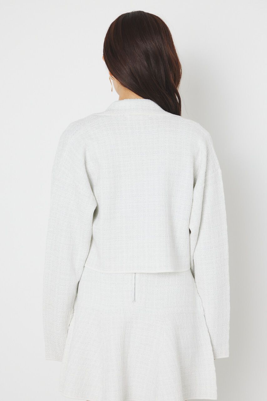 rienda「クロップドWテーラードツイードKnit JK」|その他|