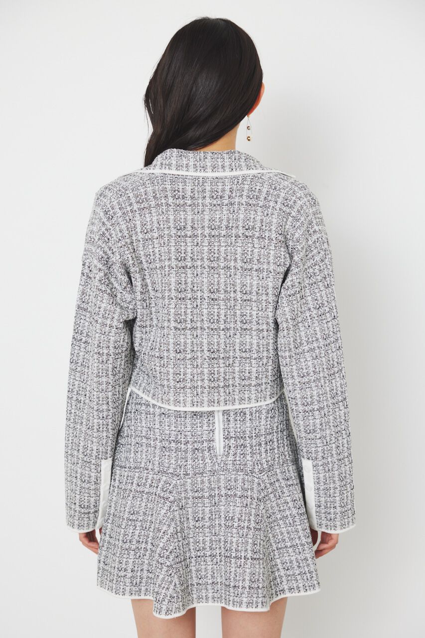 rienda「クロップドWテーラードツイードKnit JK」|その他|