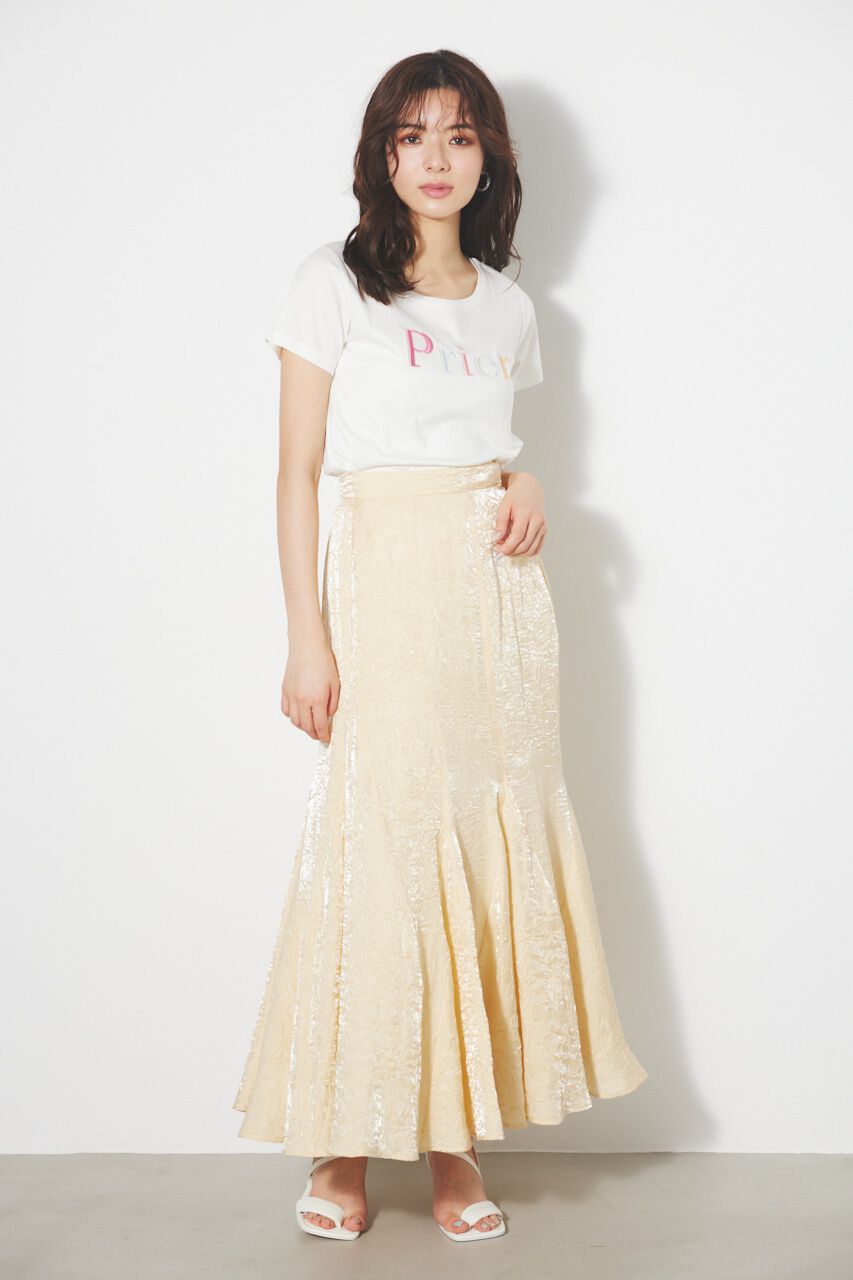 rienda「ランダムパネルJ/WマーメイドSK」|スカート|L/YEL1