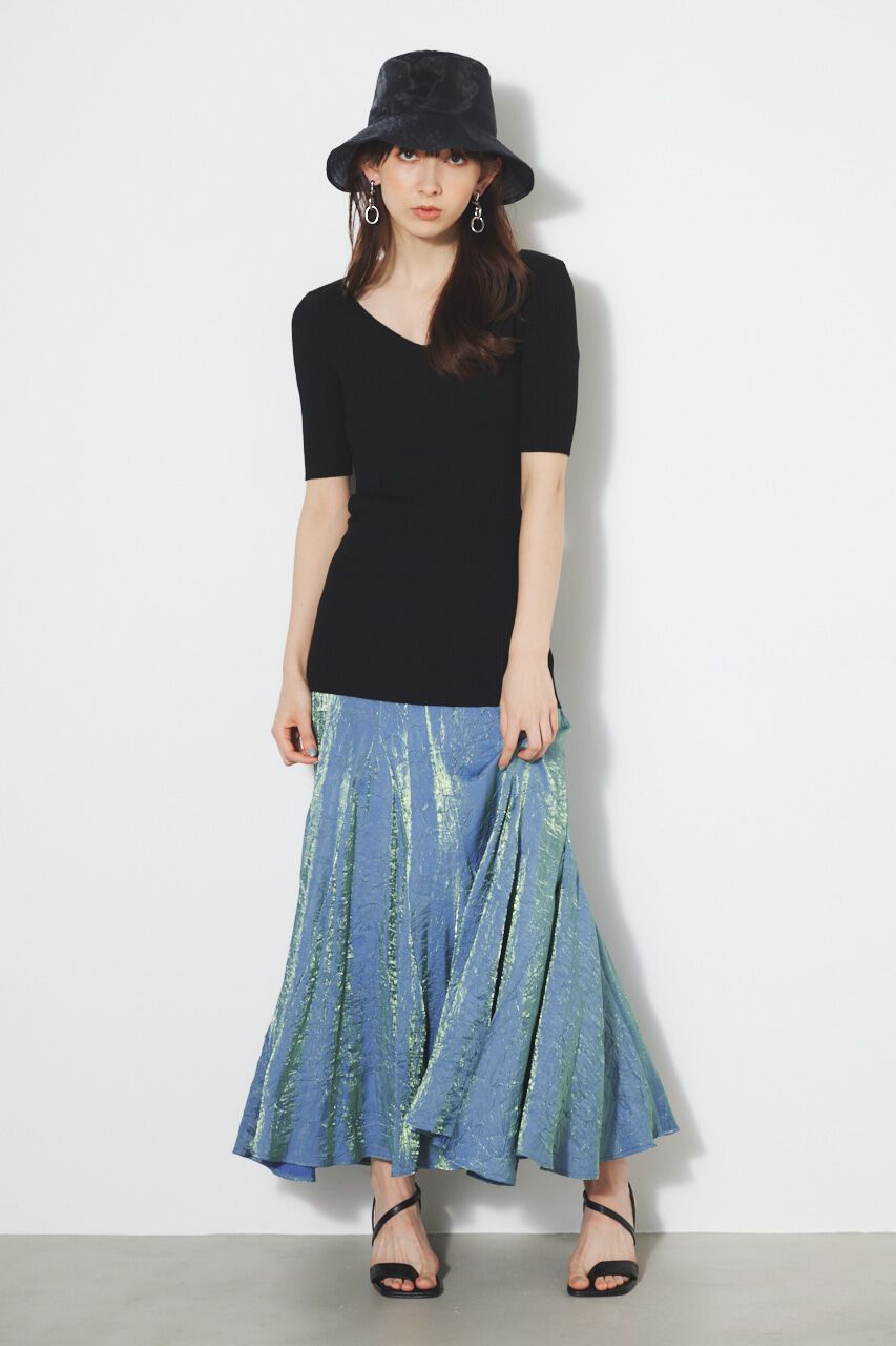 rienda「ランダムパネルJ/WマーメイドSK」|スカート|