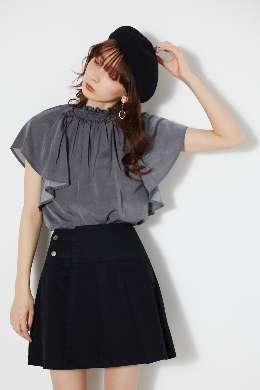 rienda「タックプリーツJ/W DENIM SK」|スカート|