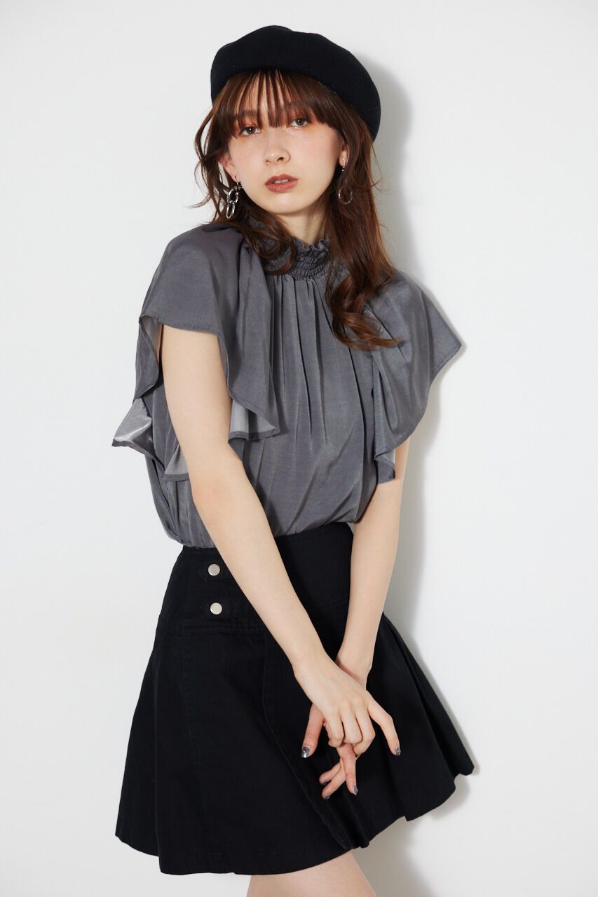 rienda「タックプリーツJ/W DENIM SK」|スカート|