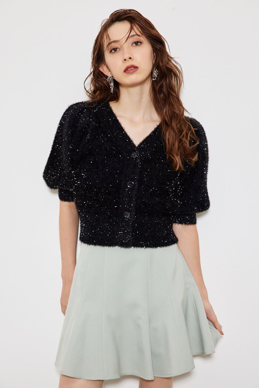 rienda「ラメシャギーカーデKnit TOP」|ニット・セーター|