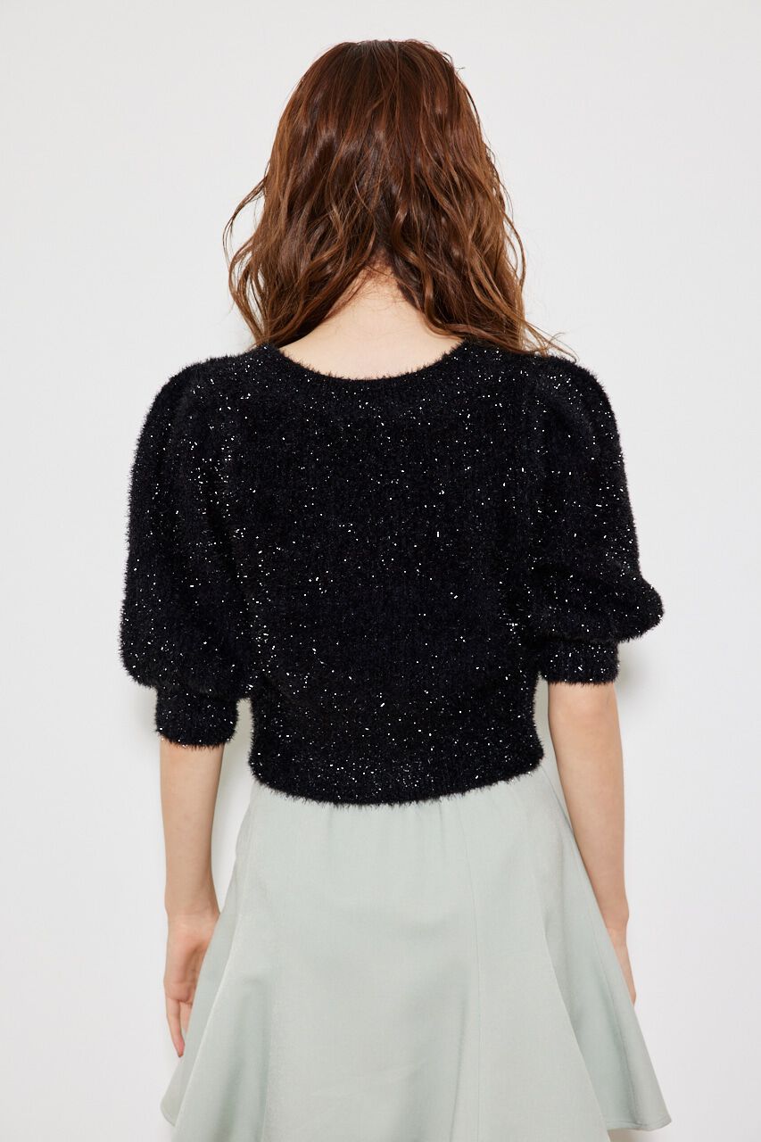 rienda「ラメシャギーカーデKnit TOP」|ニット・セーター|