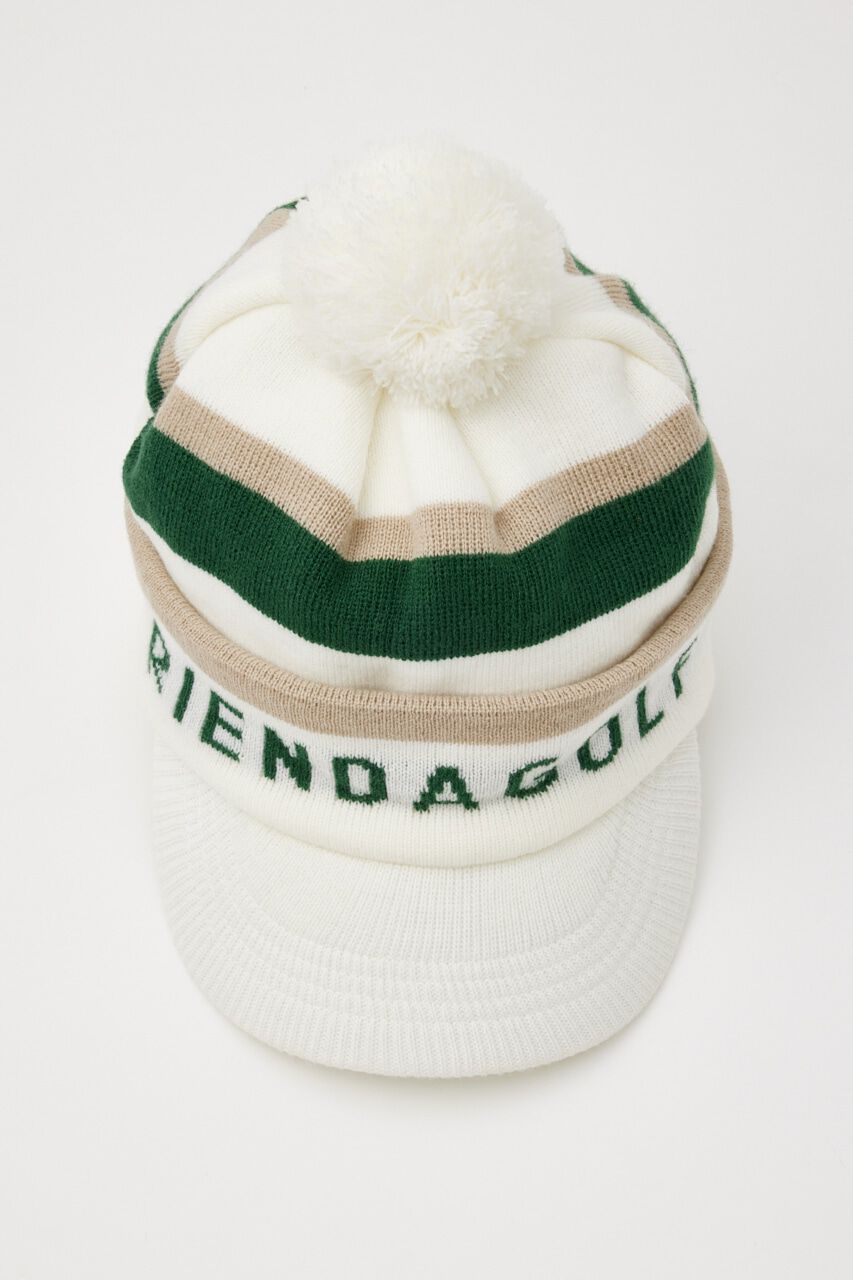 rienda「ボンボンロゴKnit キャップ」|その他|