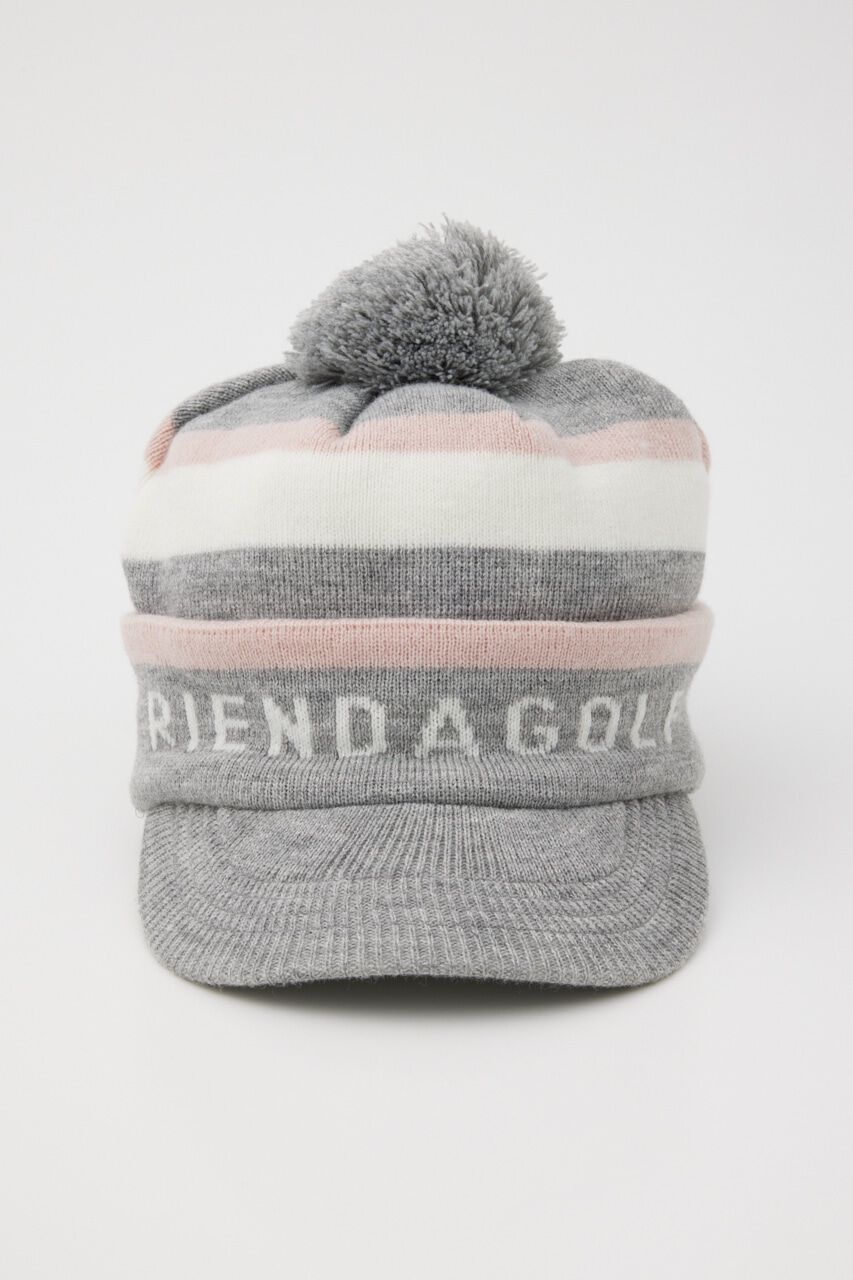 rienda「ボンボンロゴKnit キャップ」|その他|