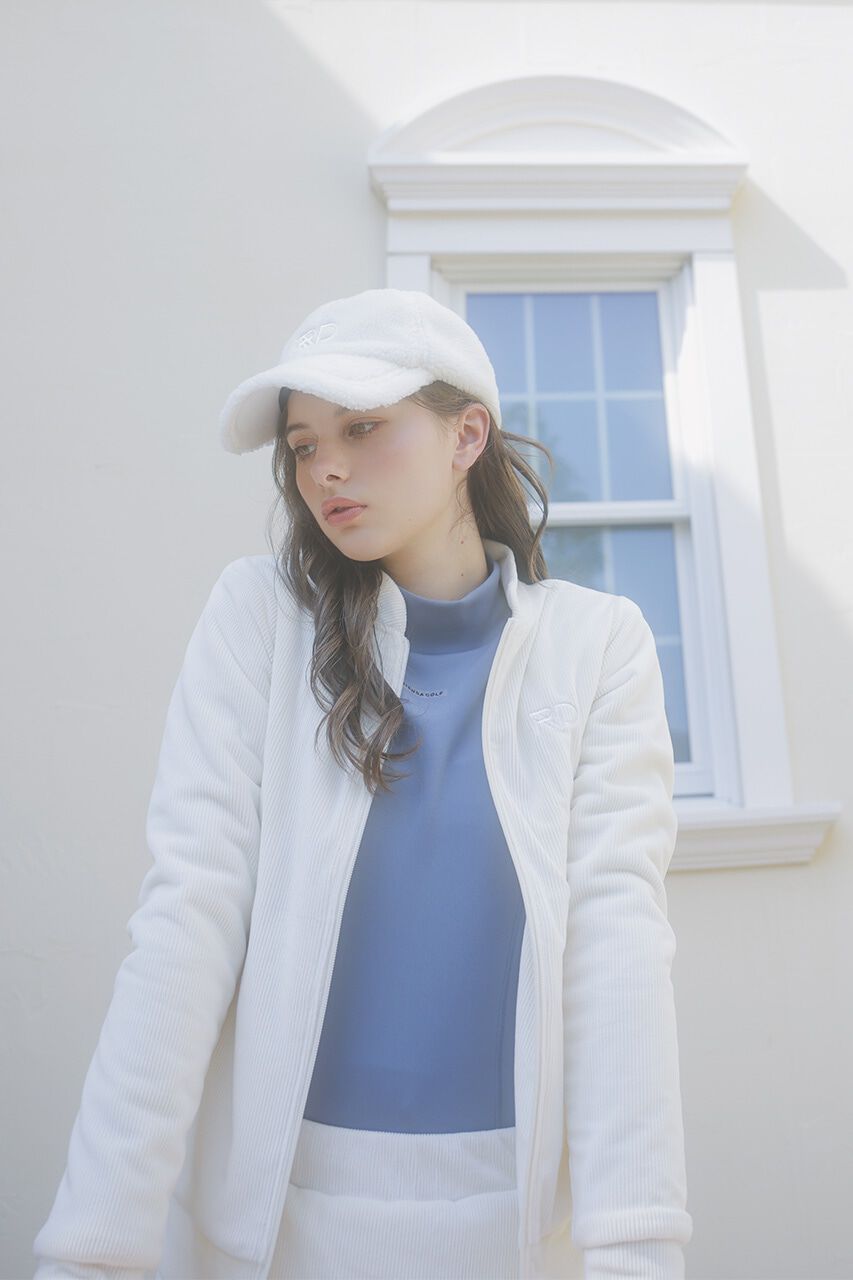 rienda「カットコーデュロイブルゾン」|ブルゾン・スタジャン|WHT