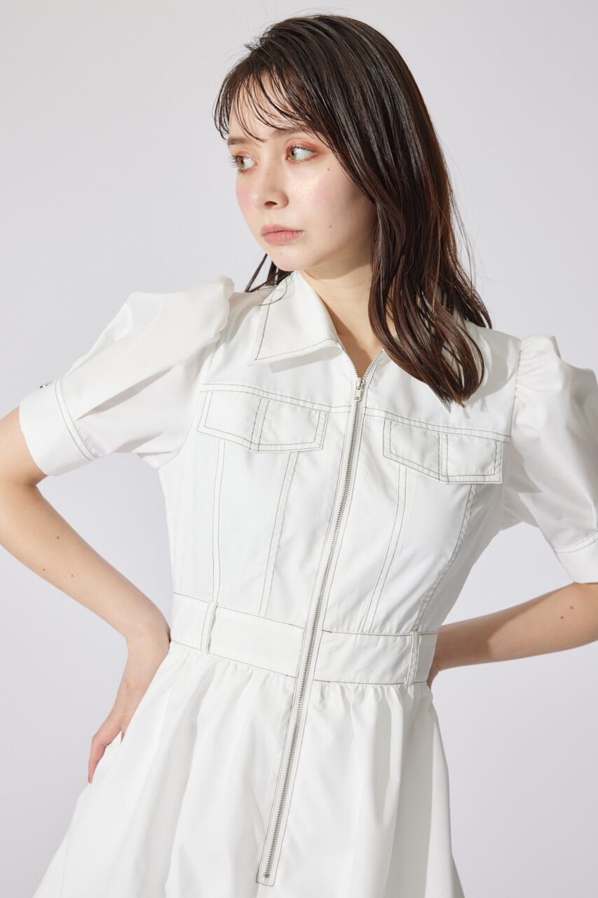 rienda「フロントジップバルーンミニロンパース」|ワンピース|