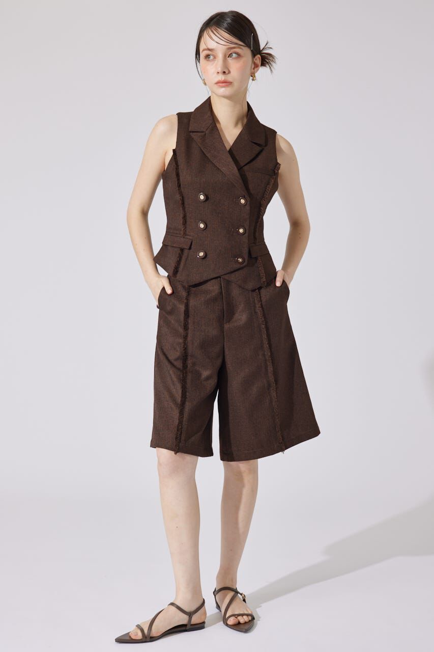 rienda「テーラードベスト」|ダウンベスト・ベスト|