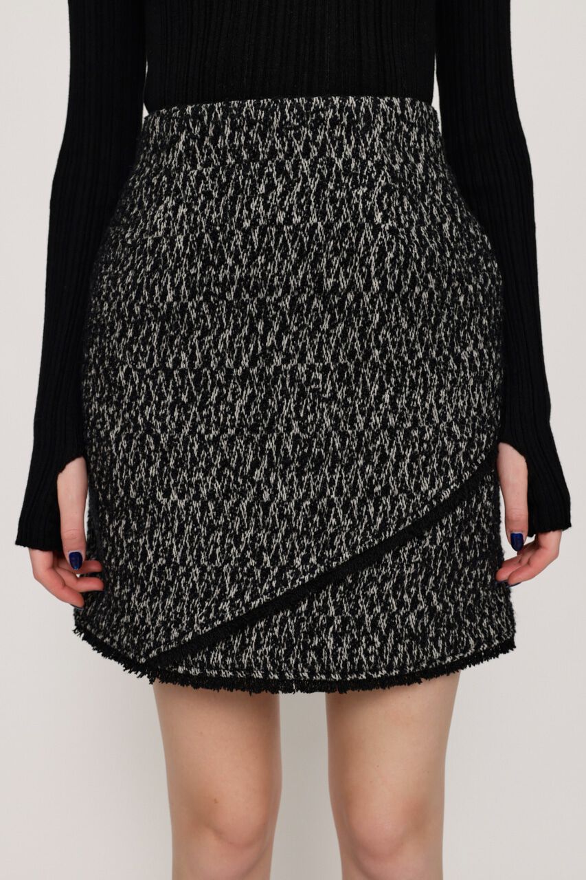 SLY「TWEED FRINGE ショートスカート」|スカート|