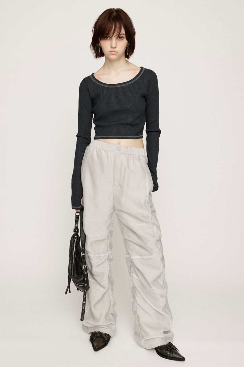 SLY「CUT RIB BASIC トップス」|Tシャツ・カットソー|