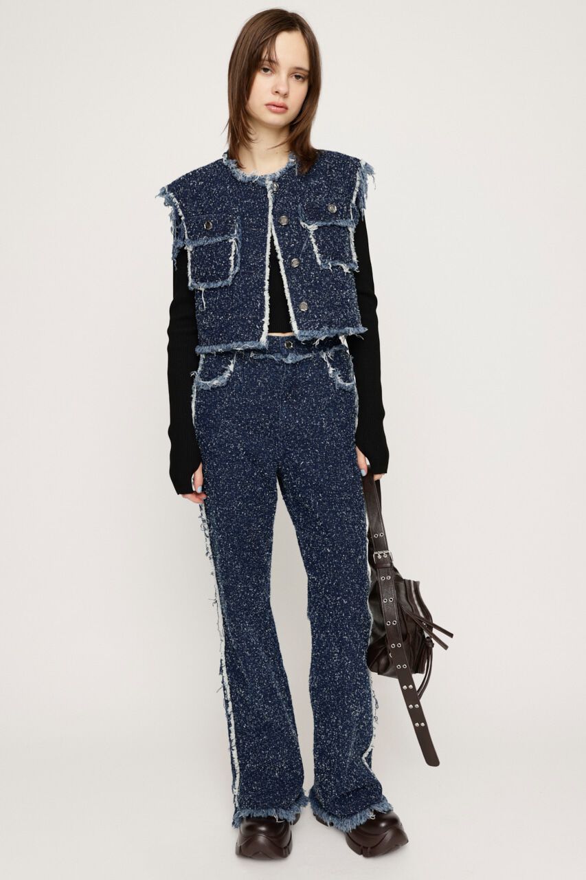 SLY「GRAIN TWEED VEST-BE」|その他|