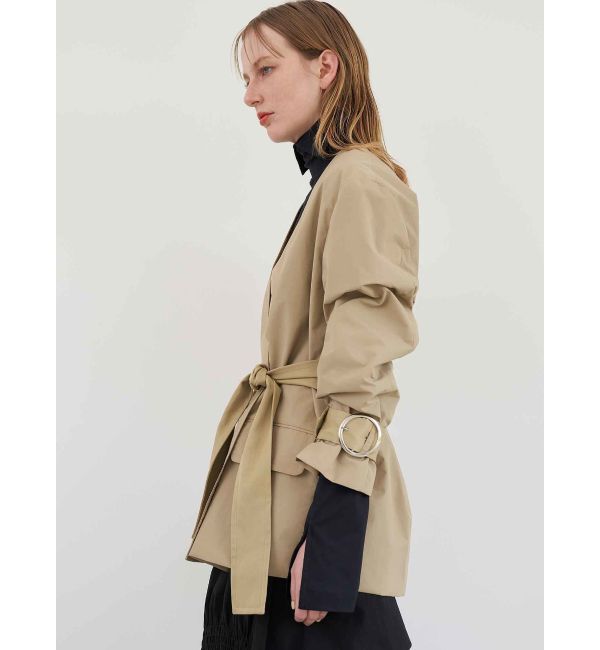 ELENDEEK「NO COLLAR NYRON JK」|ノーカラージャケット|