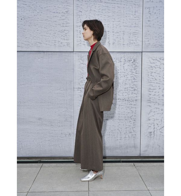 ELENDEEK「HERRINGBONE WIDE PT」|その他|ブラウン