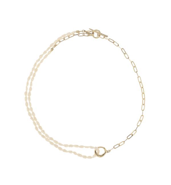 ELENDEEK「3WAY PEARL&CHAIN NECKLACE」|ネックレス|