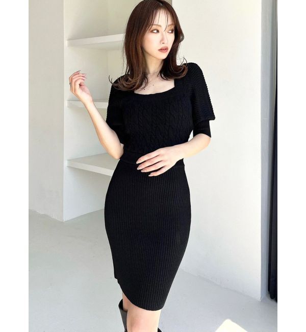 RESEXXY「ケーブル切替ミニワンピース」|ワンピース|