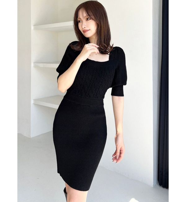 RESEXXY「ケーブル切替ミニワンピース」|ワンピース|