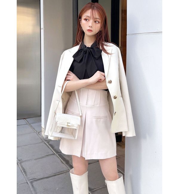 RESEXXY「スリーブ2wayミディジャケット」|テーラードジャケット|