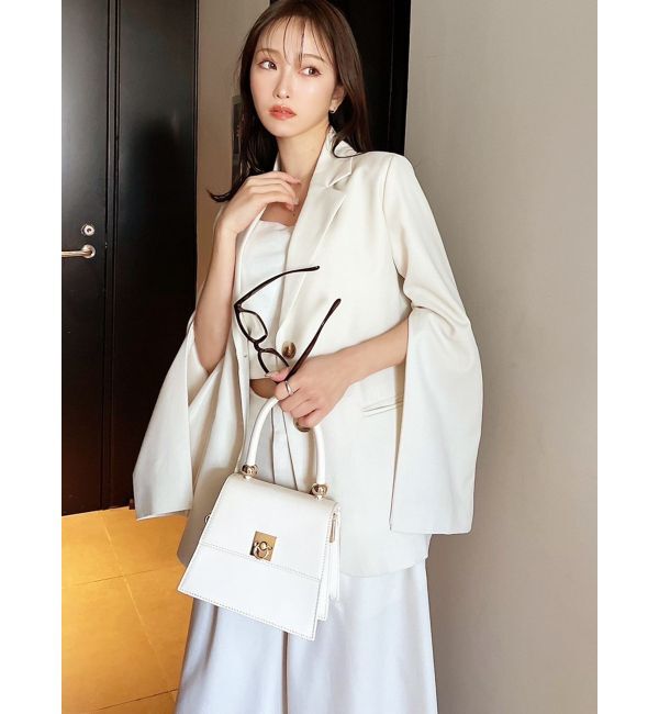 RESEXXY「スリーブ2wayミディジャケット」|テーラードジャケット|