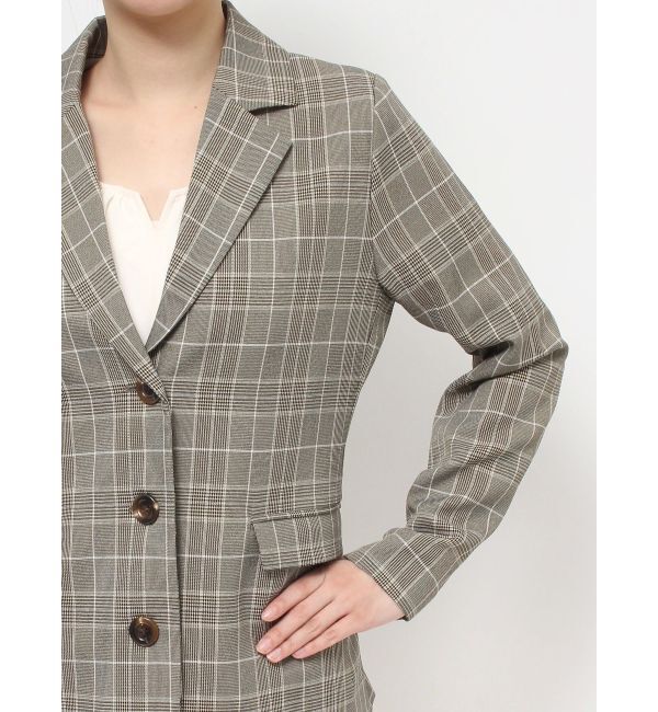 RESEXXY「スリーブ2wayミディジャケット」|テーラードジャケット|