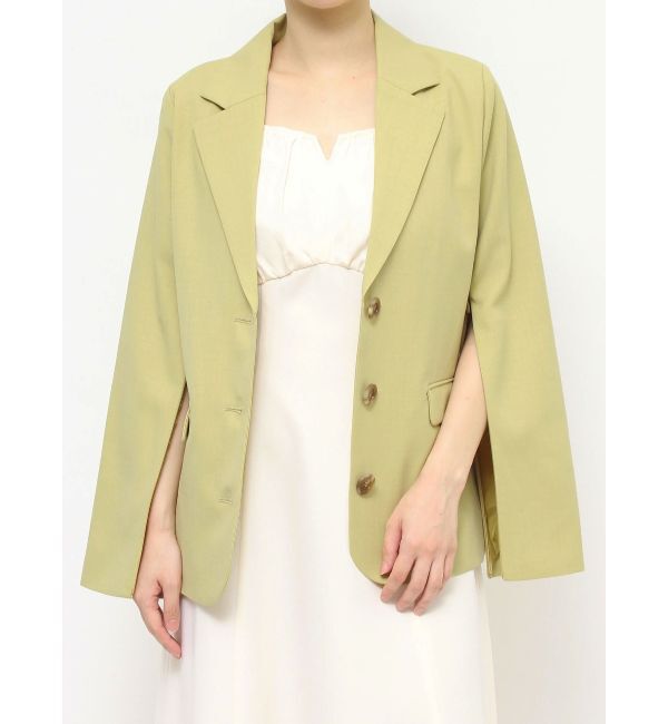 RESEXXY「スリーブ2wayミディジャケット」|テーラードジャケット|