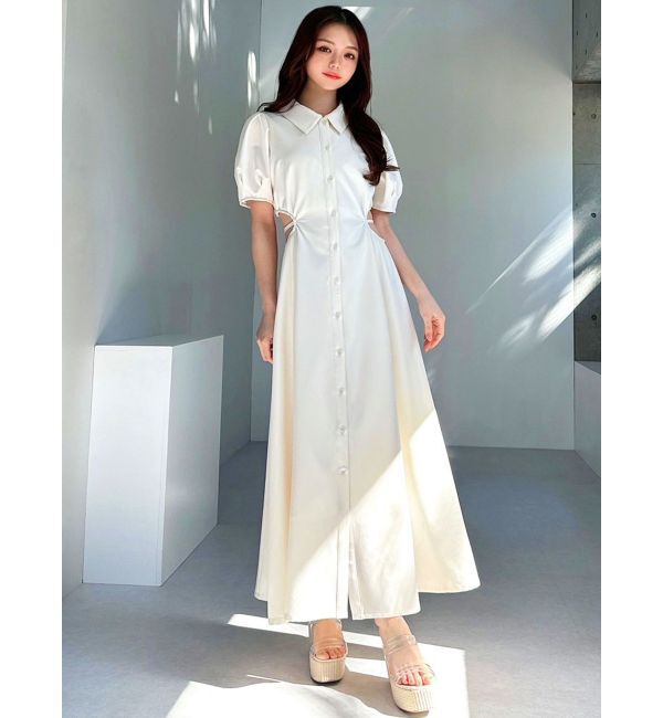 RESEXXY「ウエストオープンシャツワンピース」|ワンピース|