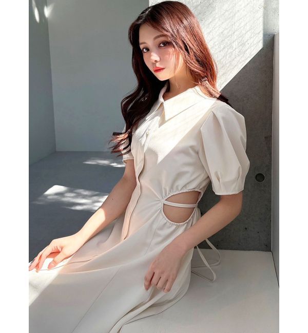 RESEXXY「ウエストオープンシャツワンピース」|ワンピース|