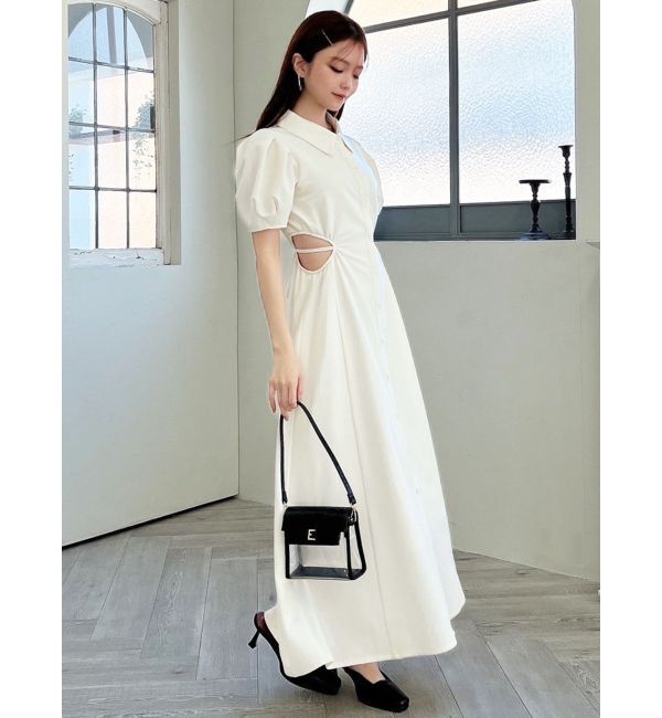 RESEXXY「ウエストオープンシャツワンピース」|ワンピース|