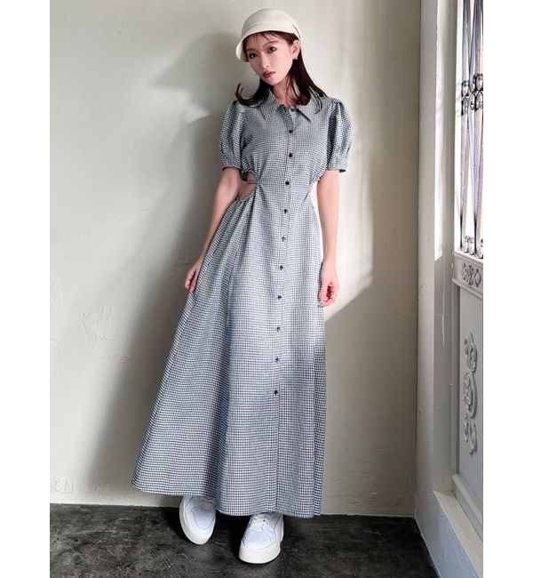 RESEXXY「ウエストオープンシャツワンピース」|ワンピース|