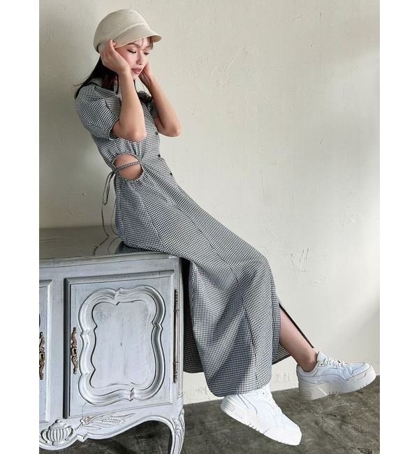 RESEXXY「ウエストオープンシャツワンピース」|ワンピース|