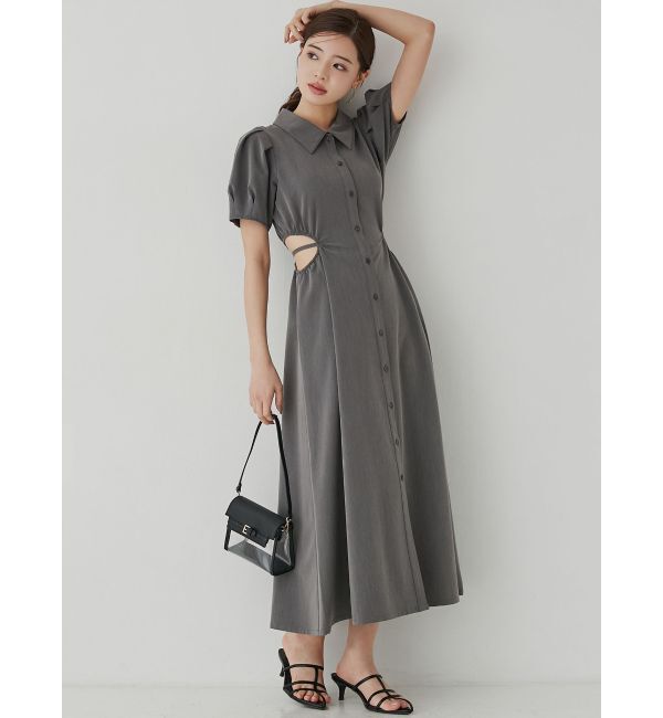 RESEXXY「ウエストオープンシャツワンピース」|ワンピース|