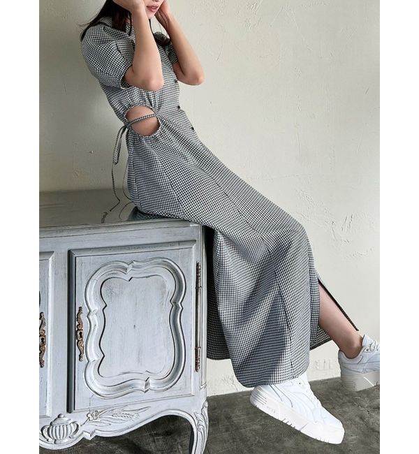 RESEXXY「ウエストオープンシャツワンピース」|ワンピース|ミックス