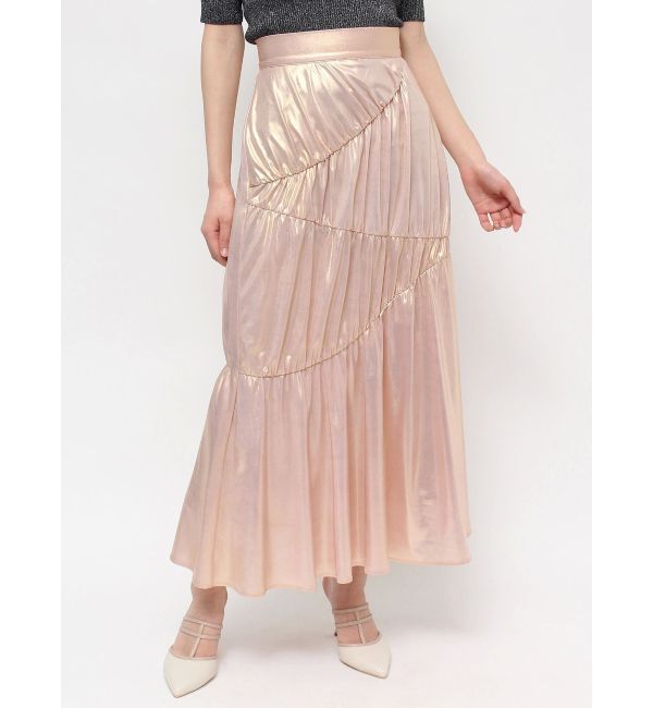 RESEXXY「メタリックギャザーマーメイドスカート」|スカート|