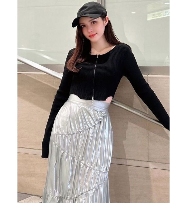 RESEXXY「メタリックギャザーマーメイドスカート」|スカート|