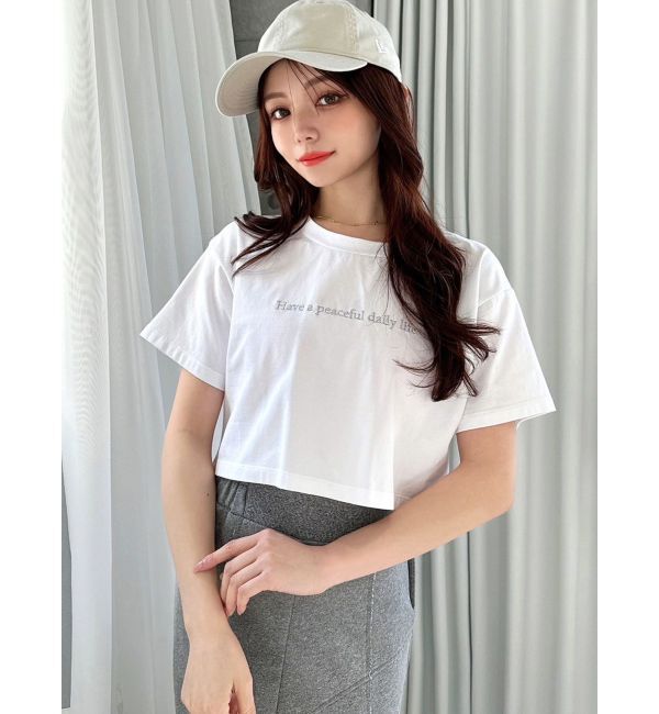 RESEXXY「ロゴ刺繍Tシャツ」|Tシャツ・カットソー|