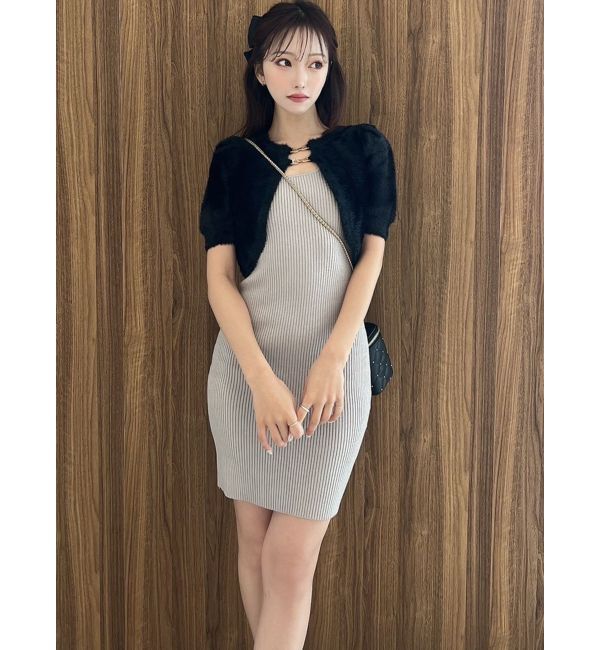 RESEXXY「シャギーアンサンブルニットワンピース」|ワンピース|