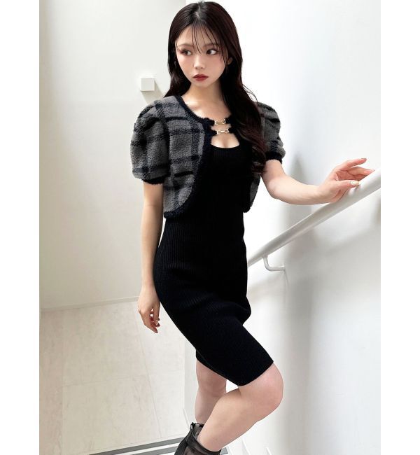 RESEXXY「シャギーアンサンブルニットワンピース」|ワンピース|