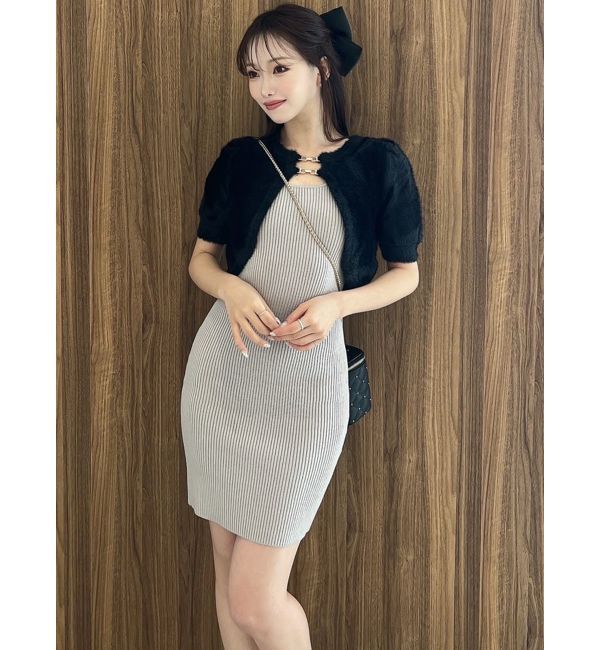 RESEXXY「シャギーアンサンブルニットワンピース」|ワンピース|