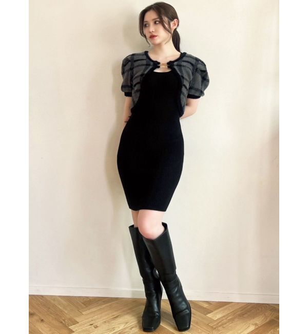 RESEXXY「シャギーアンサンブルニットワンピース」|ワンピース|