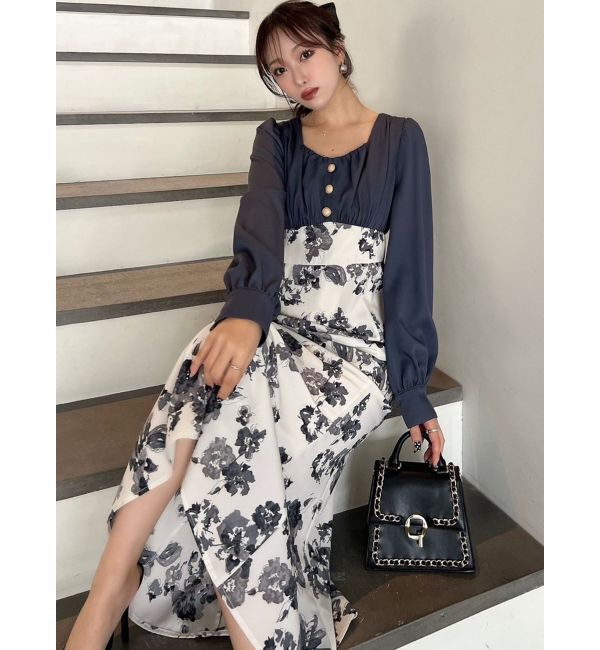 RESEXXY「フロントギャザーマーメイドワンピース」|ワンピース|