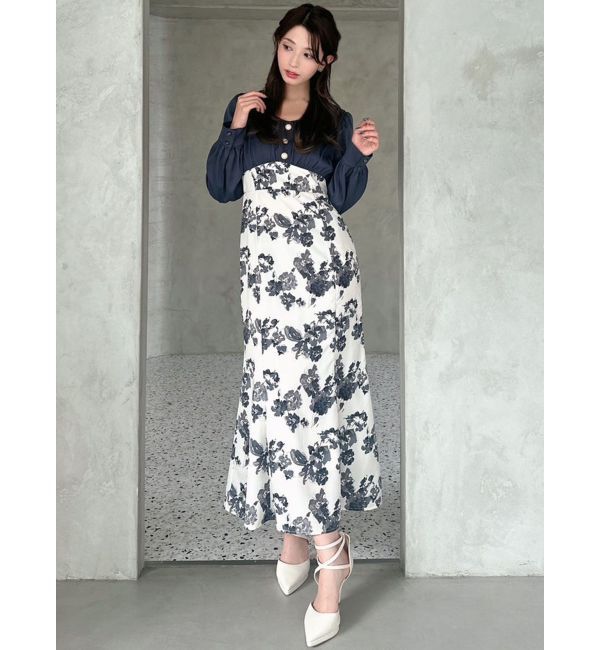 RESEXXY「フロントギャザーマーメイドワンピース」|ワンピース|