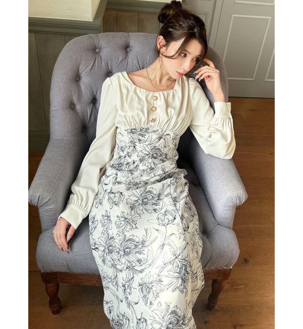 RESEXXY「フロントギャザーマーメイドワンピース」|ワンピース|